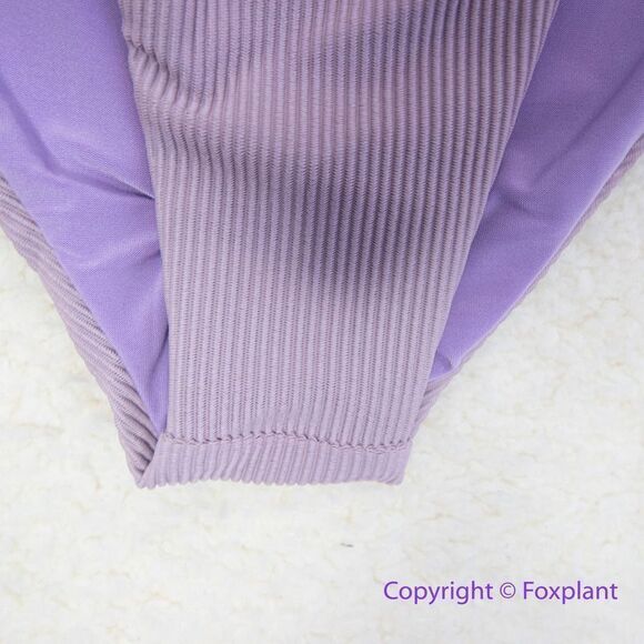 New! Set! Beach Riot Free People Rib Dallas Emma bikini bottom lavender, size S - Picture 7 of 12